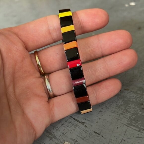 Roxanne Assoulin Rainbow Enamel Bracelet - Picture 1 of 8